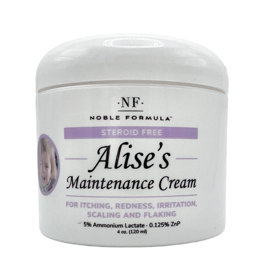 ALISE'S MAINTENANCE CREAM  Steroid Free, 5% Ammonium Lactate, 0.125% Pyrithione Zinc (ZnP), Moisturizing Cream