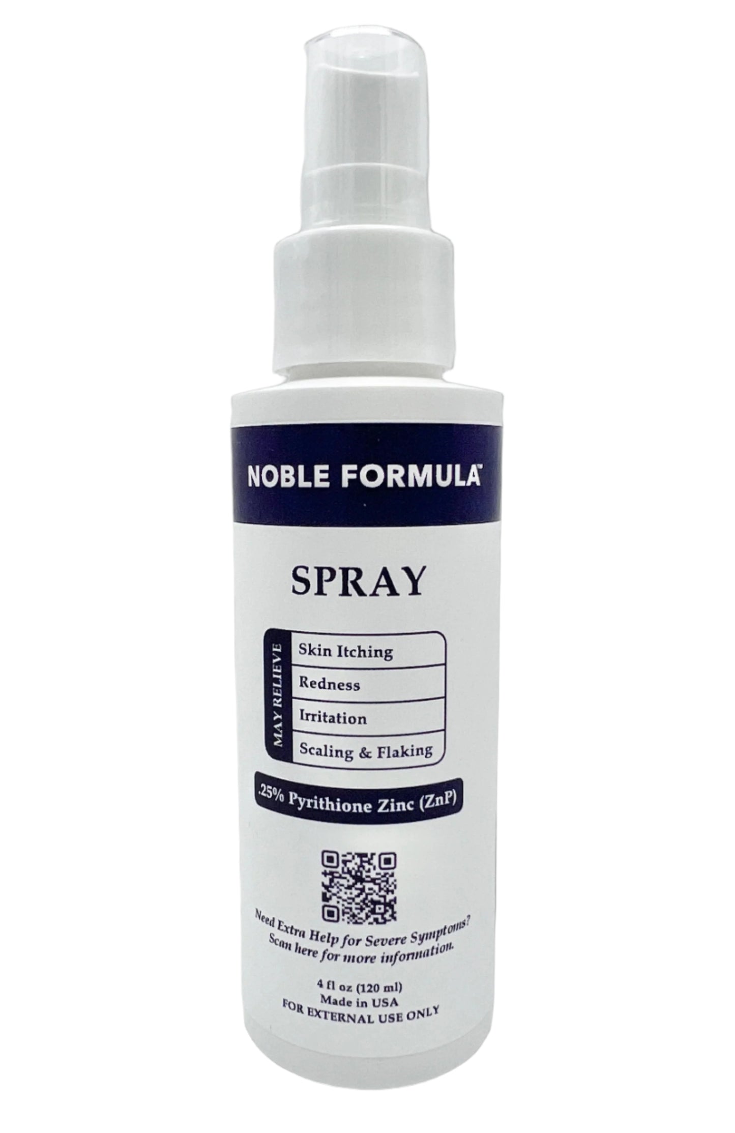 NOBLE FORMULAᵀᴹ SPRAY         Pyrithione Zinc 0.25%