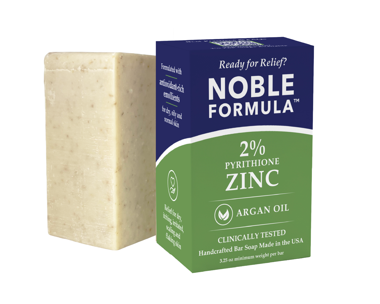 ARGAN OIL 2% ZnP BAR SOAP – Noble Formula