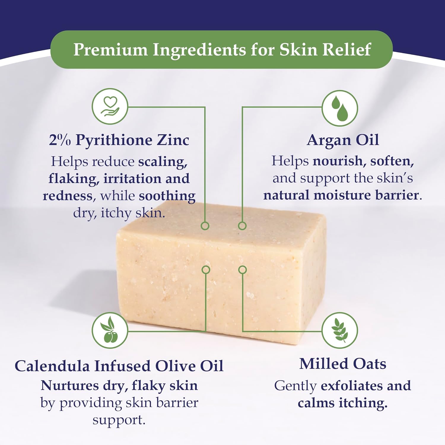 ARGAN OIL 2% ZnP BAR SOAP – Noble Formula