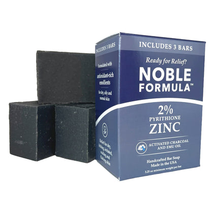 ACTIVATED CHARCOAL + EMU OIL 2% ZnP BAR SOAP