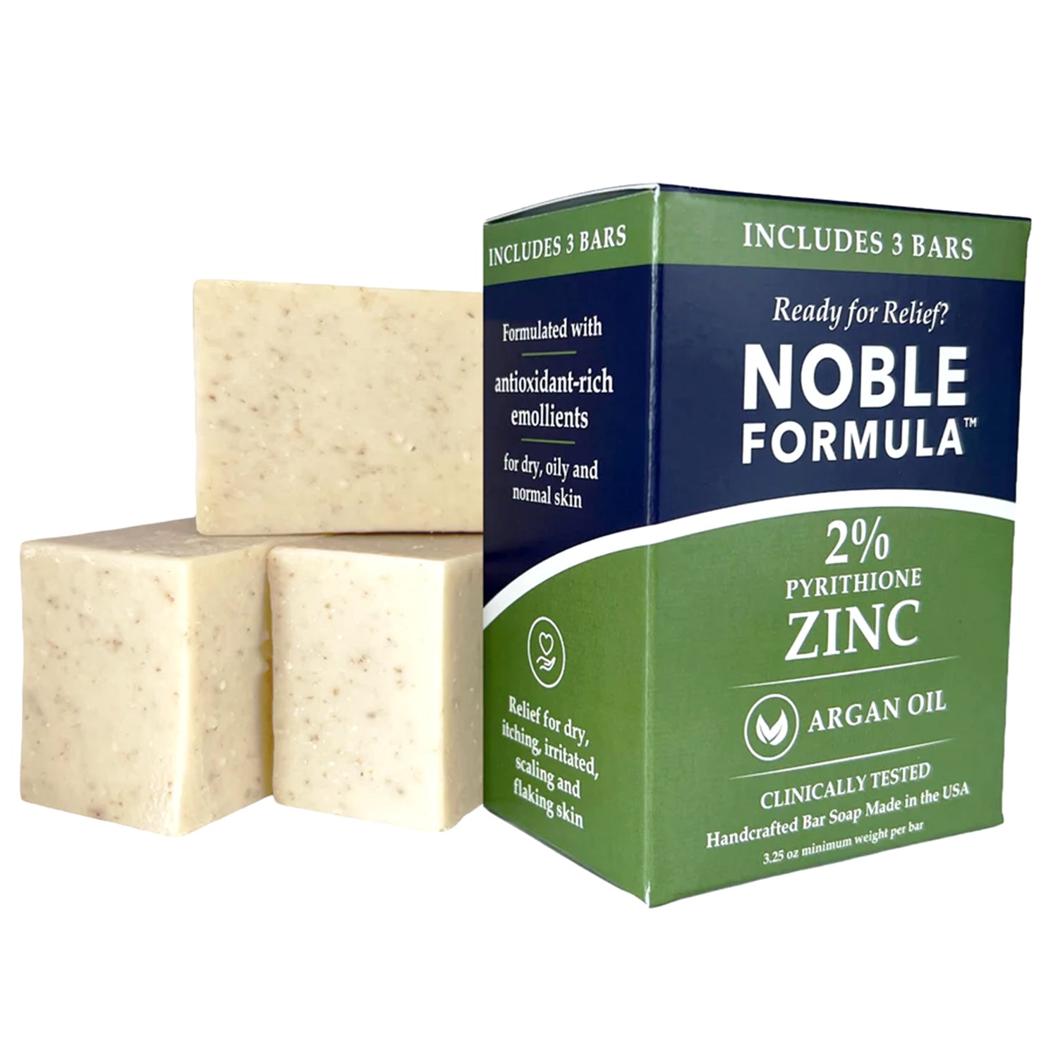 ARGAN OIL 2% ZnP BAR SOAP – Noble Formula