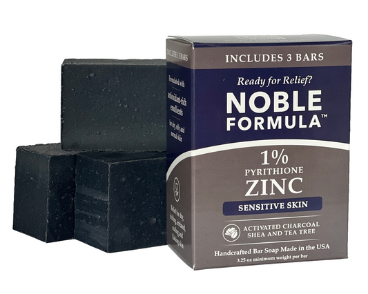 ACTIVATED CHARCOAL + SHEA & TEA TREE 1% ZnP BAR SOAP