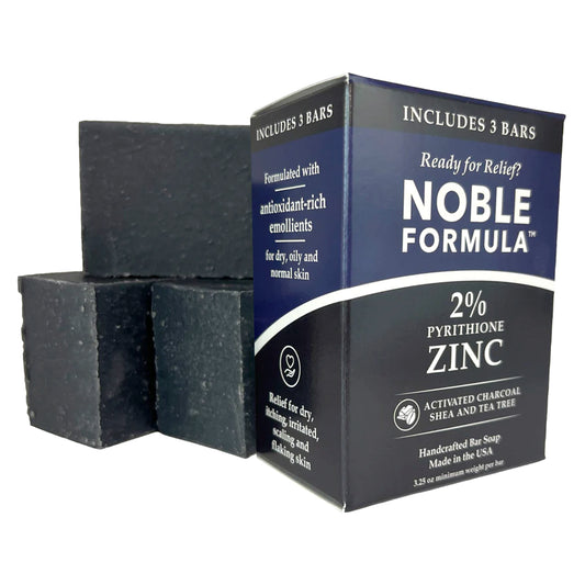 ACTIVATED CHARCOAL + SHEA & TEA TREE 2% ZnP BAR SOAP