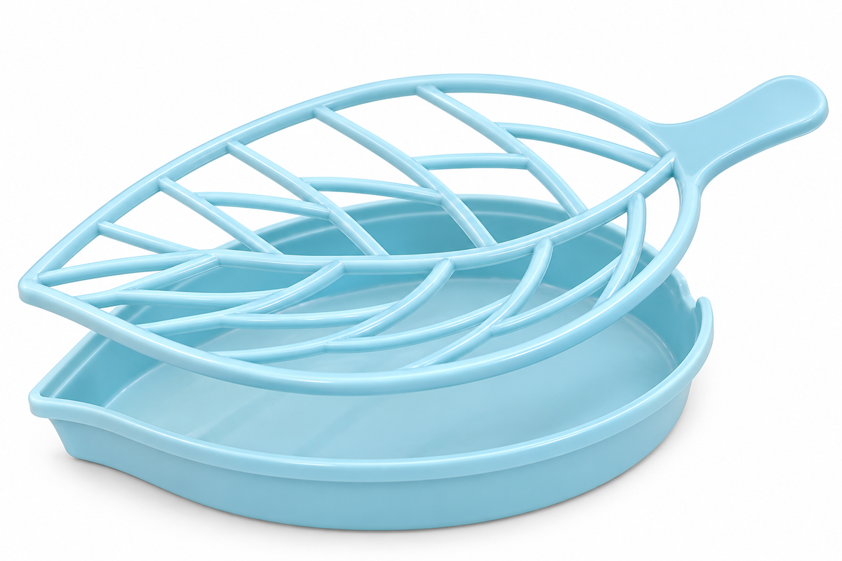 Leaf Soap Dish – Draining Soap Saver with Catch Tray