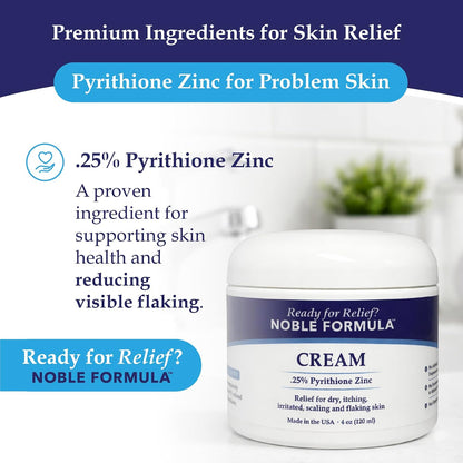 NOBLE FORMULAᵀᴹ CREAM   0.25% Pyrithione Zinc (ZNP)