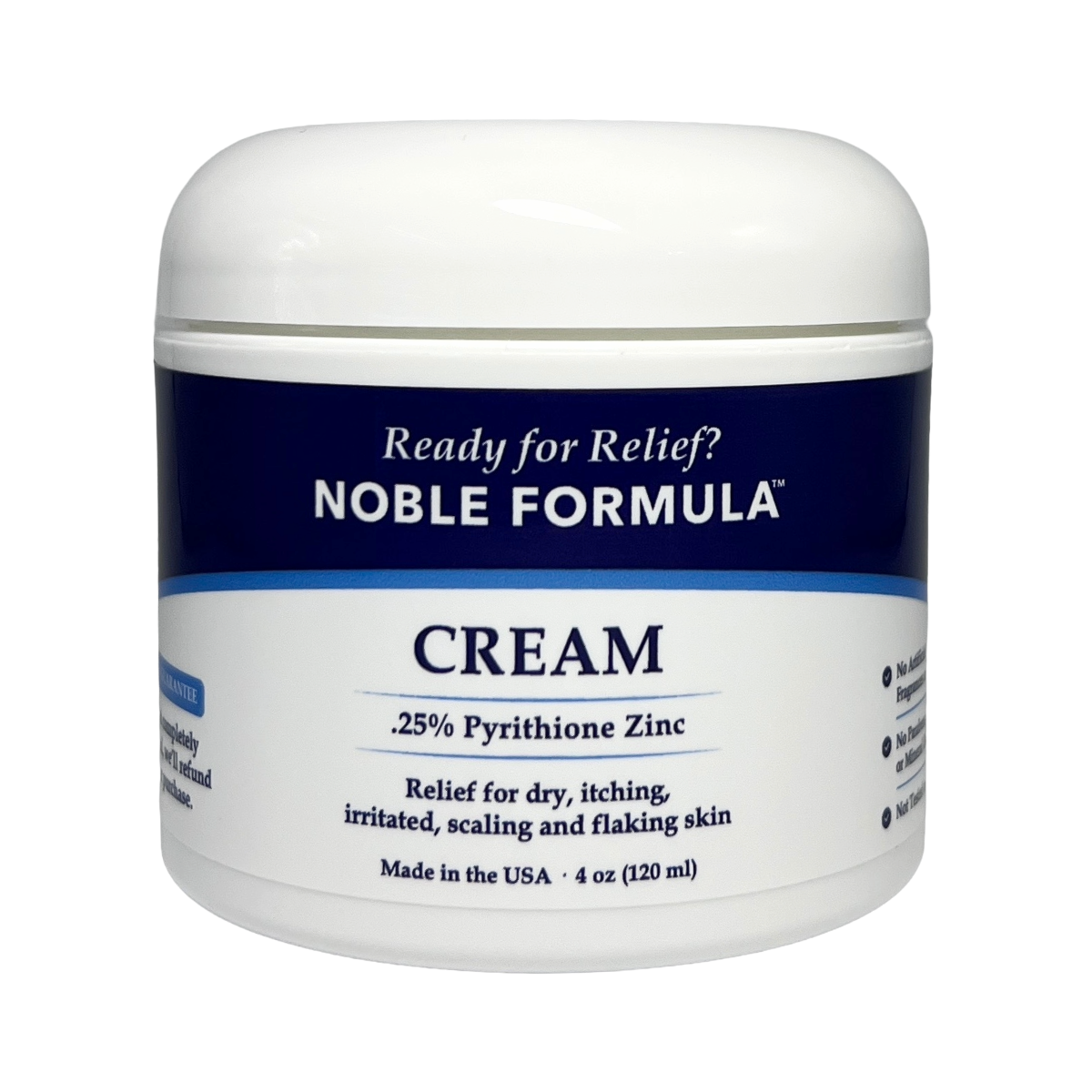 NOBLE FORMULAᵀᴹ CREAM   0.25% Pyrithione Zinc (ZNP)