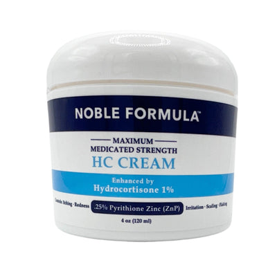 NOBLE FORMULAᵀᴹ HC CREAM   1% Hydrocortisone  w/ 0.25% Pyrithione Zinc (ZNP)