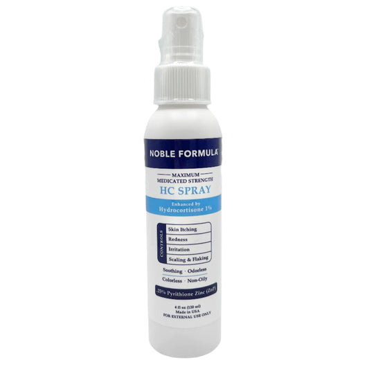 NOBLE FORMULAᵀᴹ HC SPRAY   Hydrocortisone  1%,  Pyrithione Zinc 0.25%