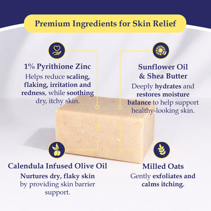 SUNFLOWER & SHEA  1% ZnP BAR SOAP