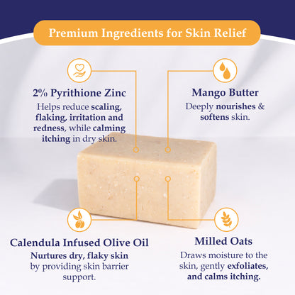 MANGO AND COCOA BUTTER 2% ZnP BAR SOAP
