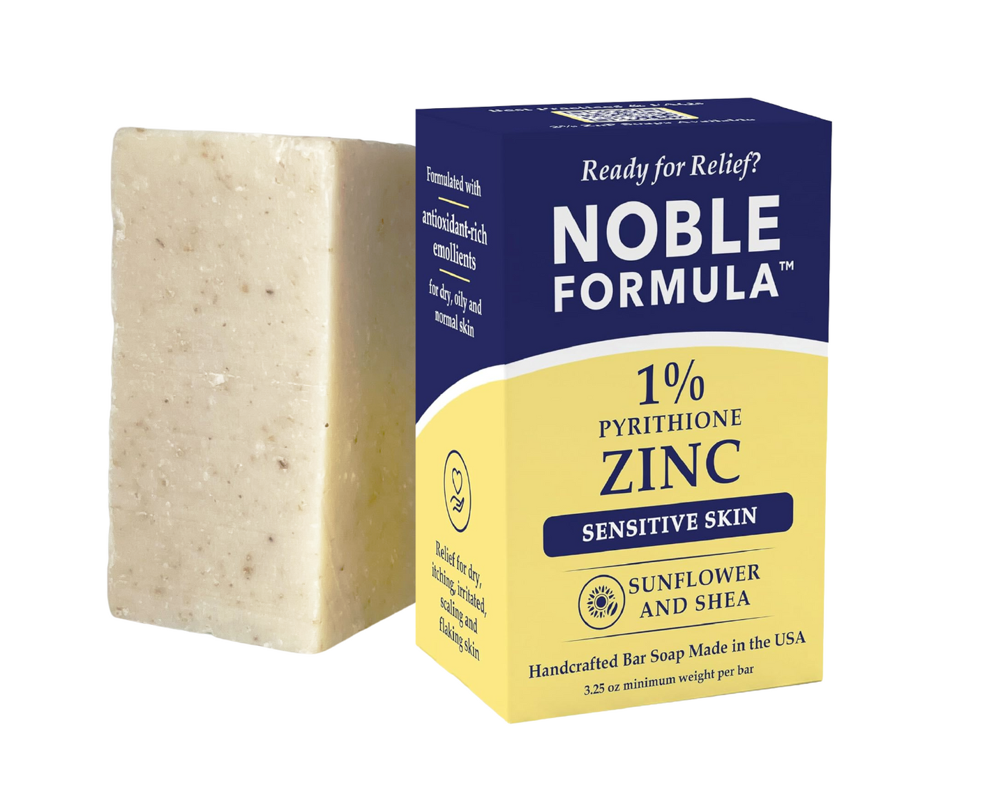 SUNFLOWER & SHEA  1% ZnP BAR SOAP