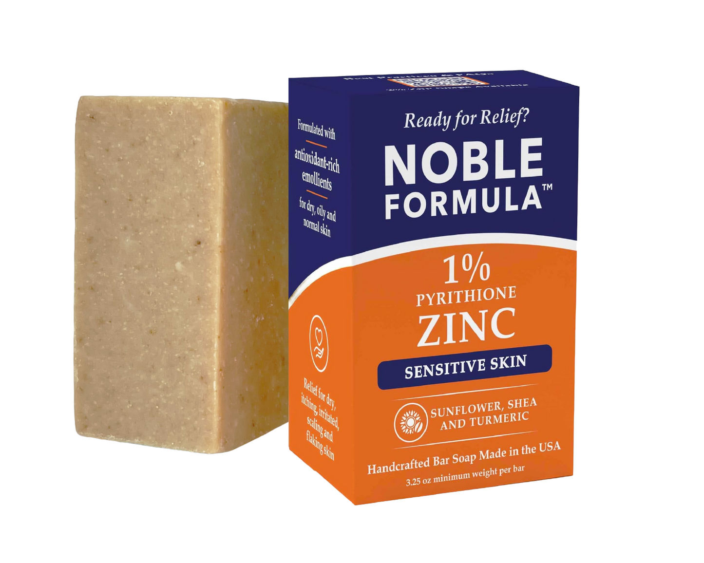 SUNFLOWER & SHEA + TURMERIC 1% ZnP BAR SOAP
