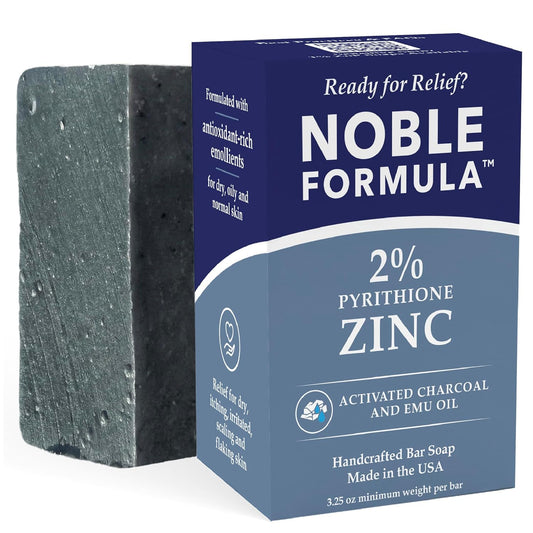 ACTIVATED CHARCOAL + EMU OIL 2% ZnP BAR SOAP
