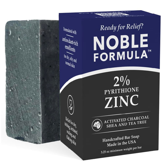 ACTIVATED CHARCOAL + SHEA & TEA TREE 2% ZnP BAR SOAP