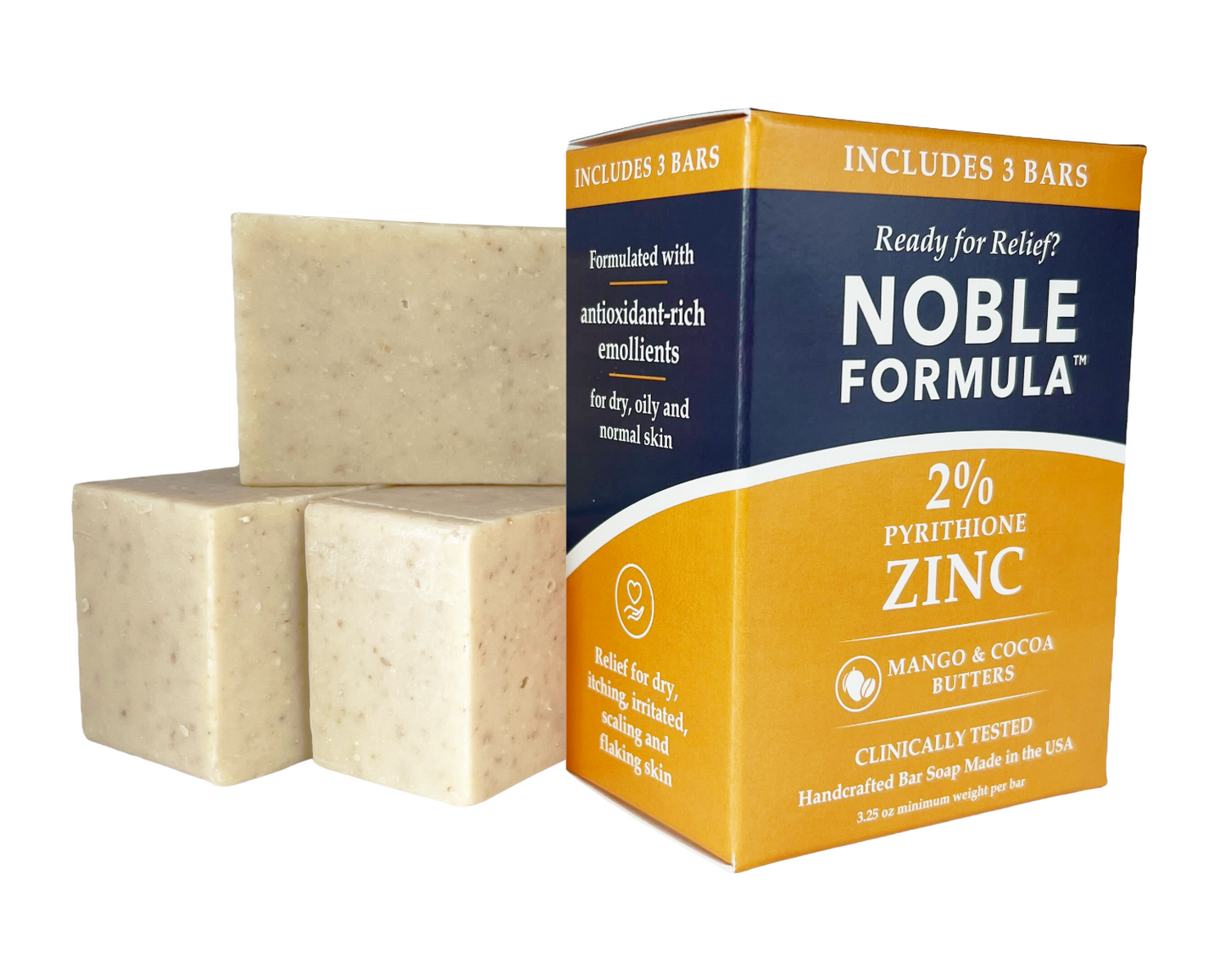 MANGO AND COCOA BUTTER 2% ZnP BAR SOAP