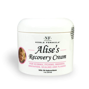 Alise's Recovery Cream with 1% Hydrocortisone,  Pyrithione Zinc 0.125%(ZnP), Moisturizing Cream, 4 oz